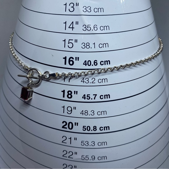 Sterling & Ruby Necklace - Picture 6 of 7